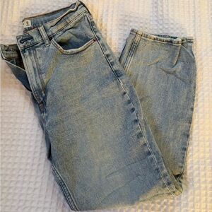 Abercrombie & Fitch Light Blue Ankle Straight Jeans